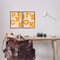Stupell Industries Peace It's Ok Orange 2 pc Framed Giclee Wall Art Set Design by Incado